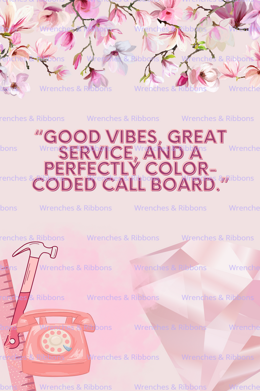 Pretty in Pink Perfect Callboard 12" x 18" Poster