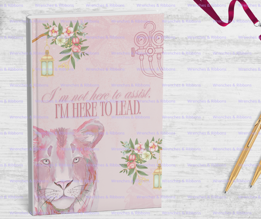 Pretty in Pink - Here to Lead 8.5" x 11" Journal Notebook